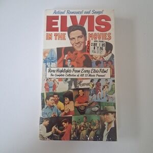 Elvis‎ In The Movies VHS 1990 GoodTimes Rare Documentary 33 Film Trailers Sealed